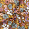 Popelina estampada LYSMEE Toffee / Multicolor vintage